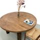 Table ronde années 50 constructiviste noyer