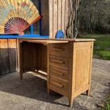 Small walnut desk from the 1950s