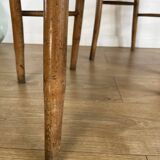 Pair of caned bistro chairs