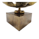 Nenuphar table lamp in bronze and brass by Maison Charles, 1960s.