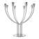 Chandelier / 8-arm candlesticks by K&M Hagberg - IKEA vintage 1990