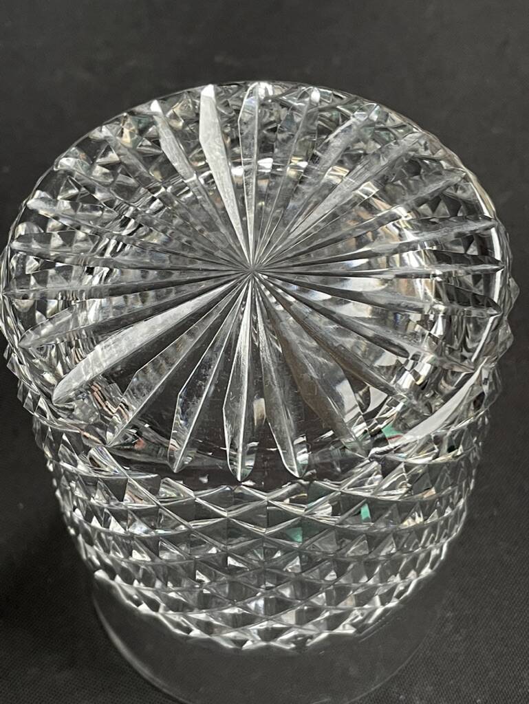 6 Cut crystal whiskey glasses