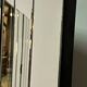 Vintage 80'S 3-panel beveled mirror screen