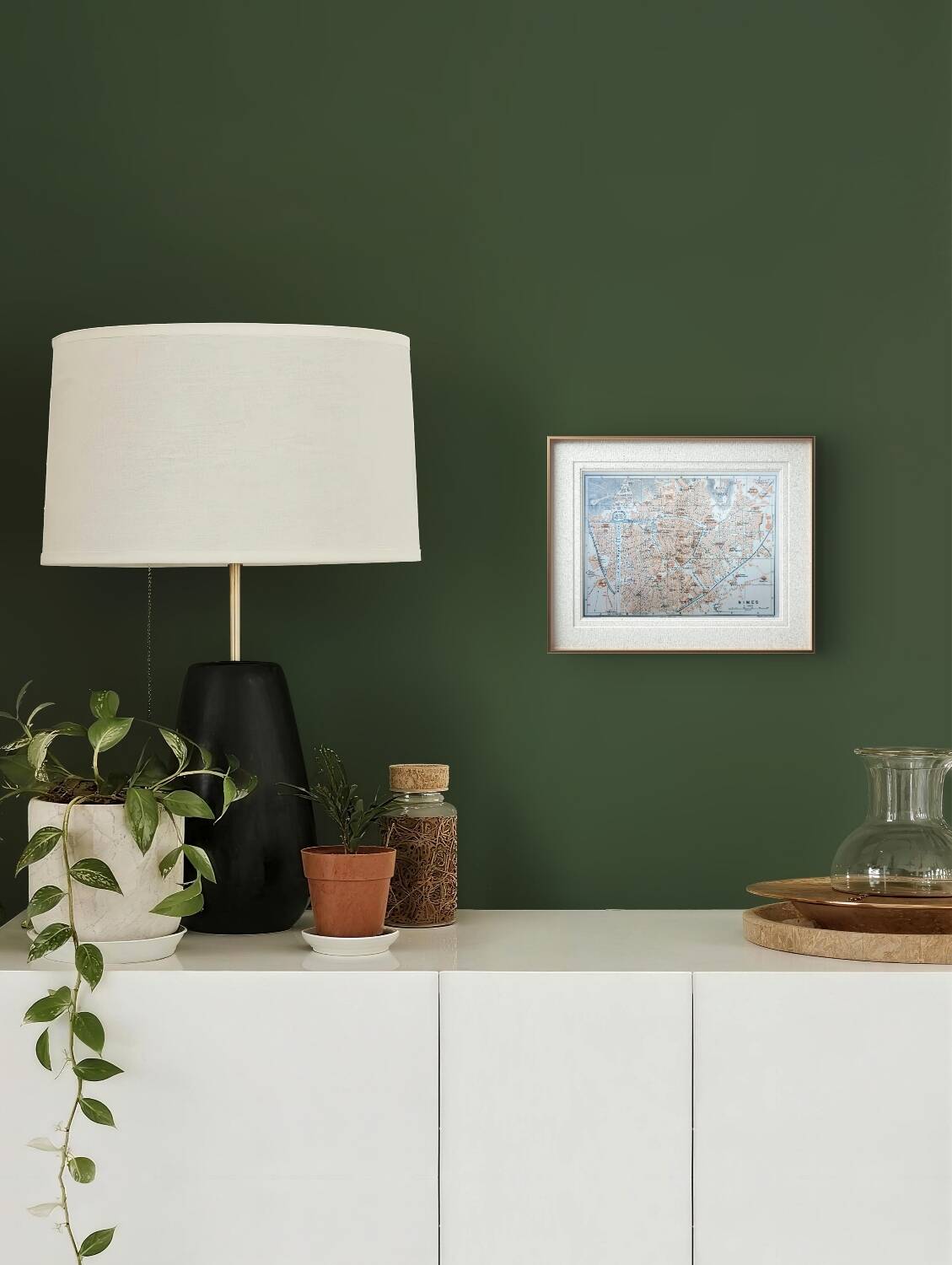 Nîmes, Gard, original plan printed in 1906.