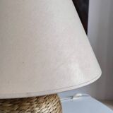 Vintage wicker table lamp