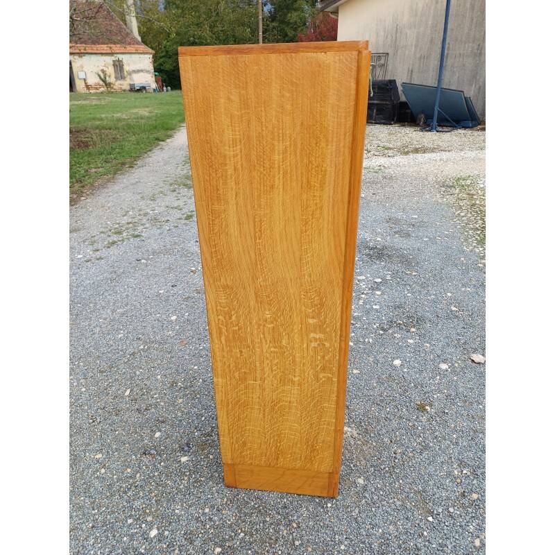 70s wooden curtain cabinet