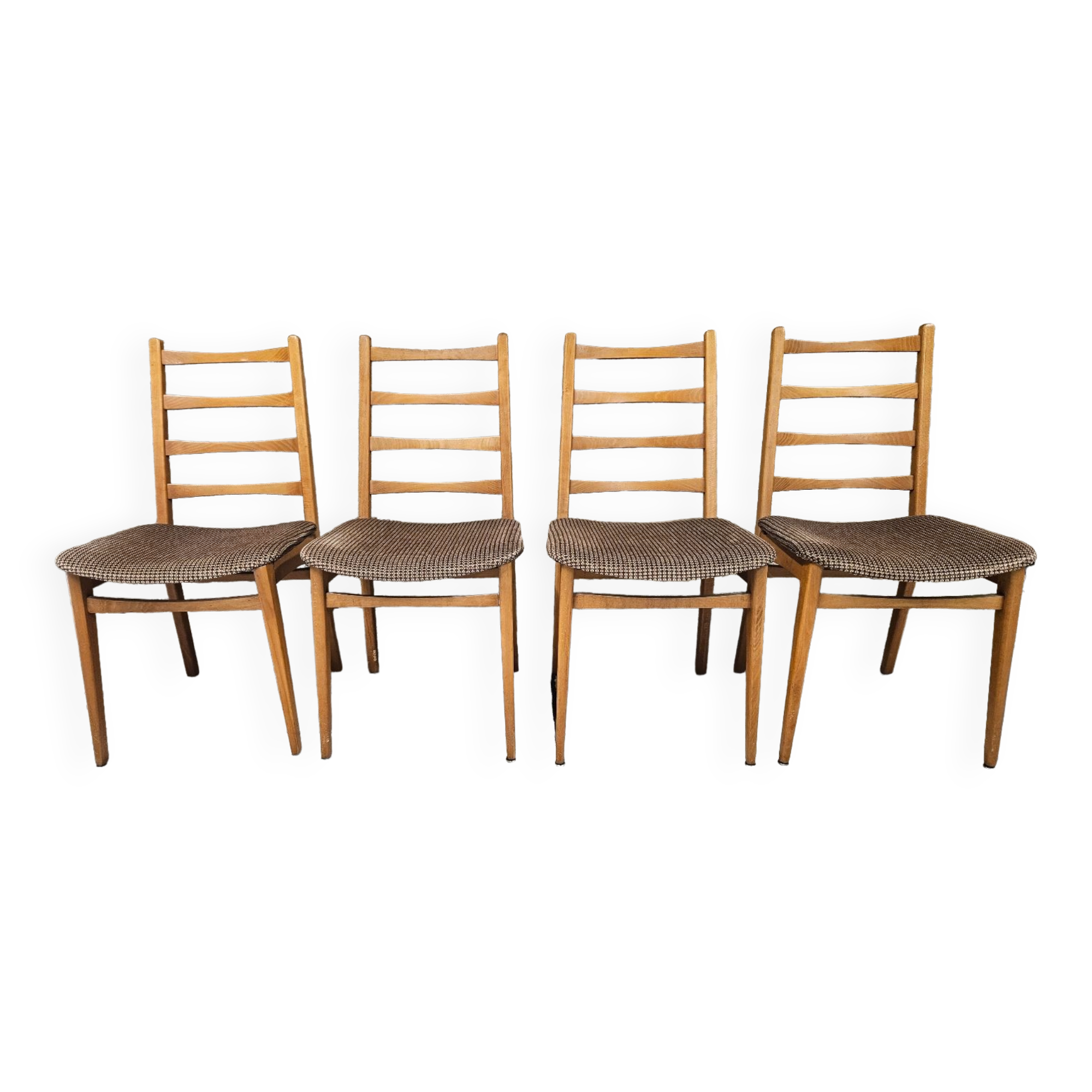 Set of 4 vintage Scandinavian style chairs