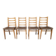 Set of 4 vintage Scandinavian style chairs