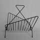 Metal magazine rack, newspaper rack, 1950s
