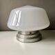 Plafonnier opaline blanche 1950