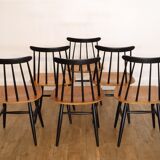 Lot of 6 Fanett chairs by Ilmari Tapiovaara