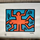 Numbered keith haring silkscreen with certificate.