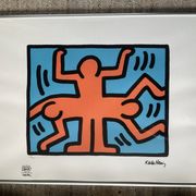 Numbered Keith Haring silkscreen with certificate.