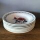 Set of 8 hollow plates in earthenware
