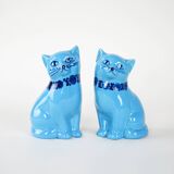 Ceramic cat figurines, Swedish design, 1970s, manufactured by Guldkroken