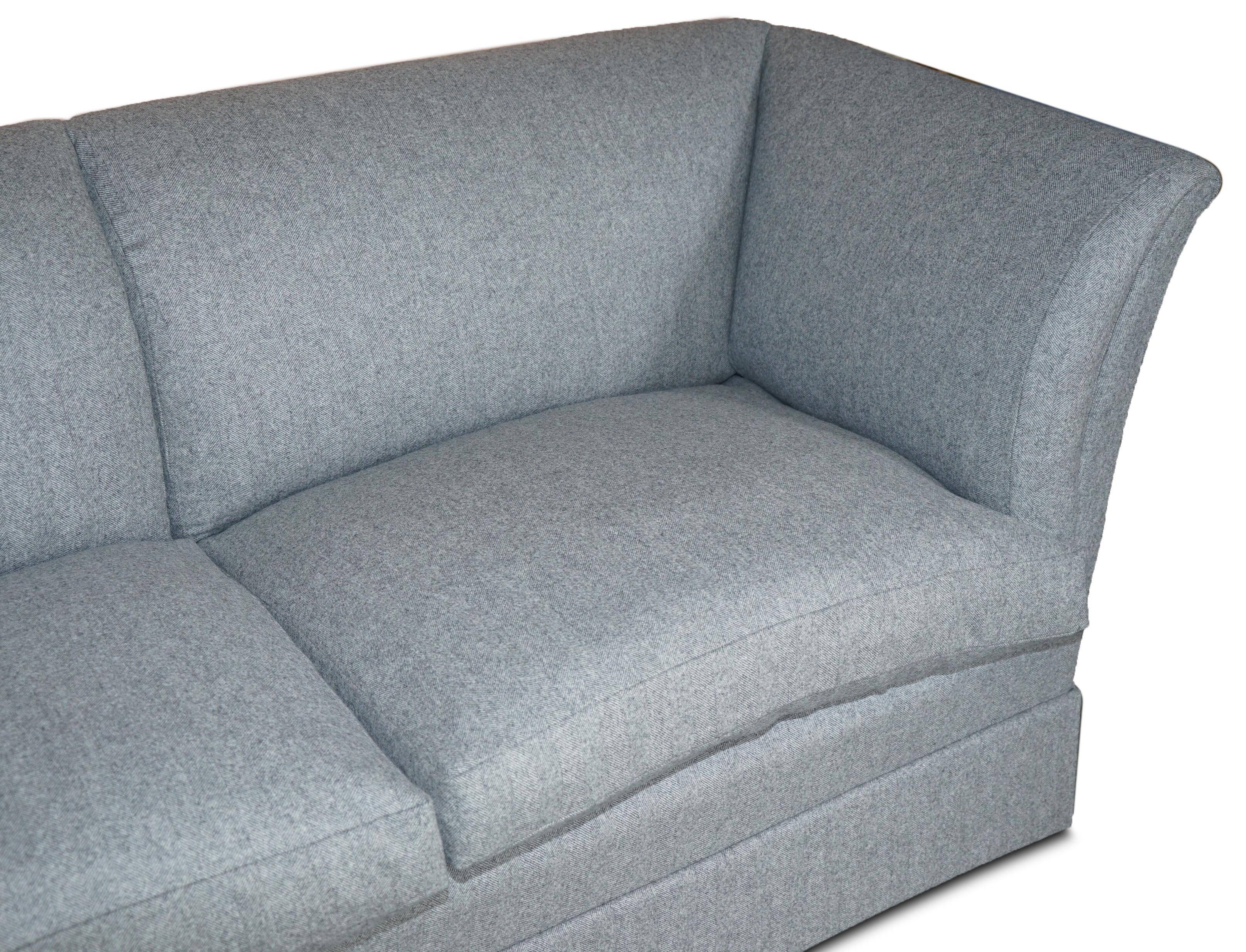 Howard & Son's restored sofa, 100% wool.