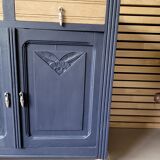 Vintage art deco chest of drawers fluted feet