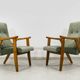 Chaises vintage par Edmund Homa Gfm 18, Pologne, années 1960, ensemble de 2