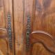 Paire de portes de placard style Louis XV en merisier massif