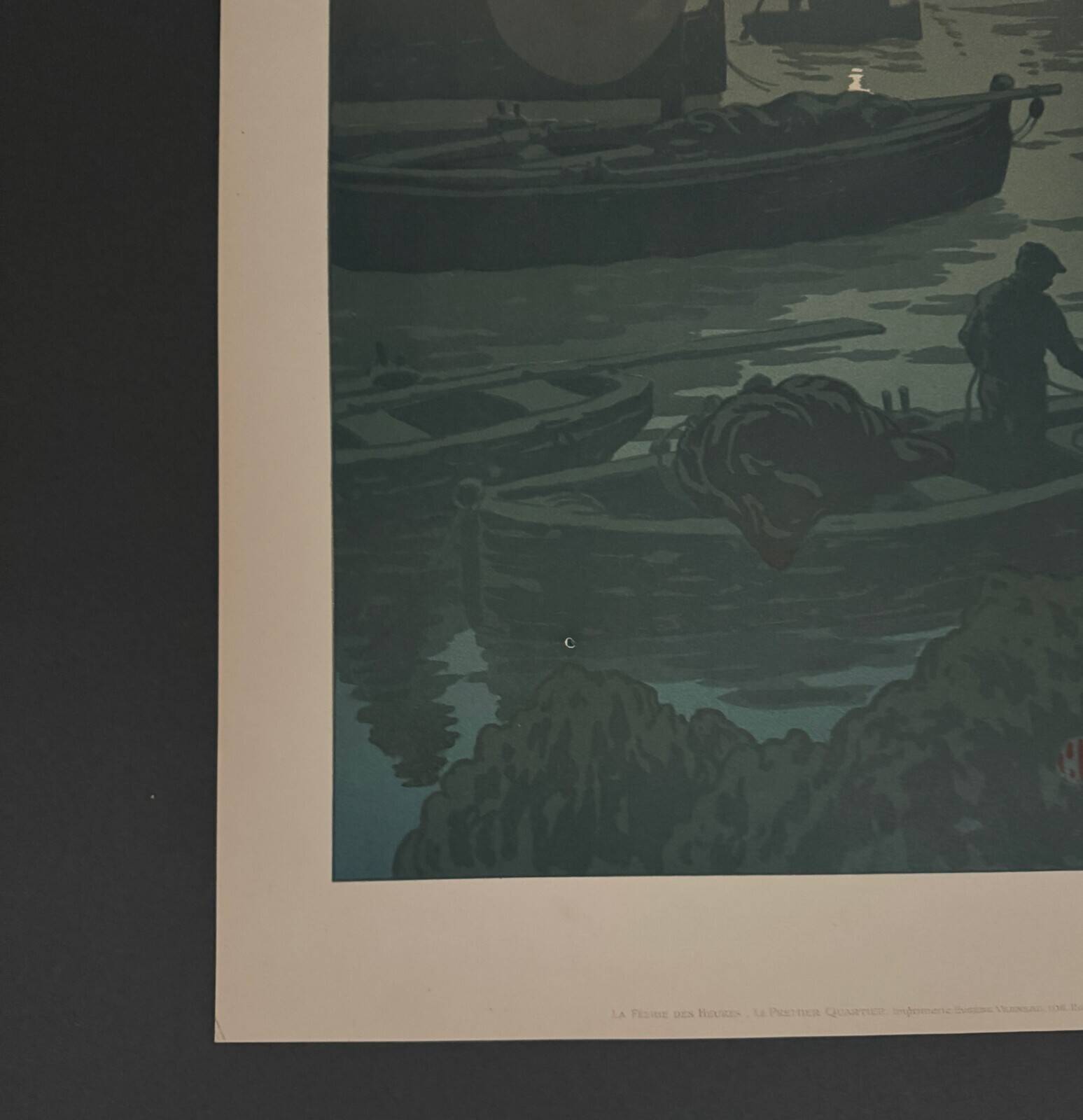 Lithograph by Henri Rivière The First Quarter