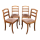 Chaises Barrette avec pieds sabre, lot de 4