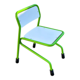 Green tubular children's chair 60 years;