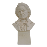 Buste sculpture en plâtre du milieu du siècle de Ludwig van Beethoven, vers 1950