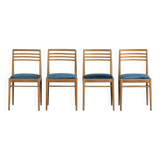 Mid-century dining chairs, Denmark, 1970s, set of 4