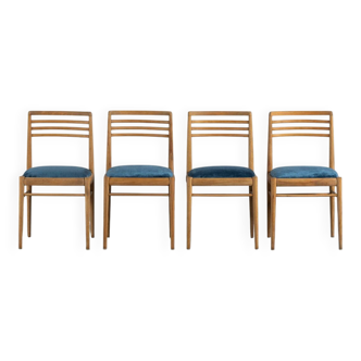 Mid-century dining chairs, Denmark, 1970s, set of 4