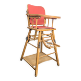 Chaise haute bébé vintage transformable