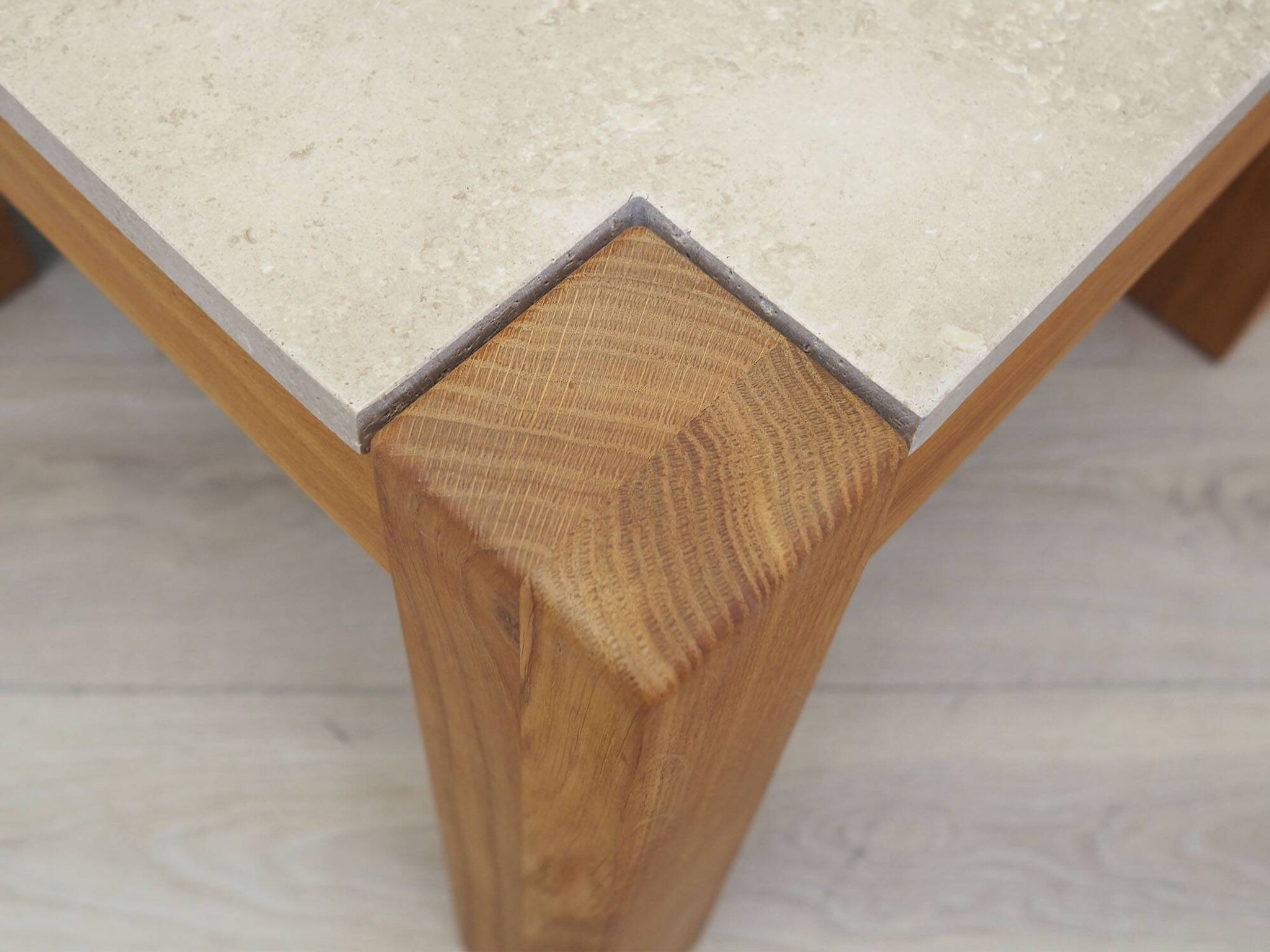 Oak coffee table, Danish design, 1970s, production: Denmark