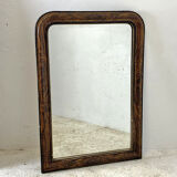 Louis Philippe mirror in wood and varnished stucco