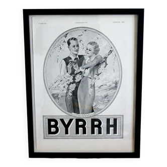 Byrrh vin mariage - affiche vintage publicité 1930