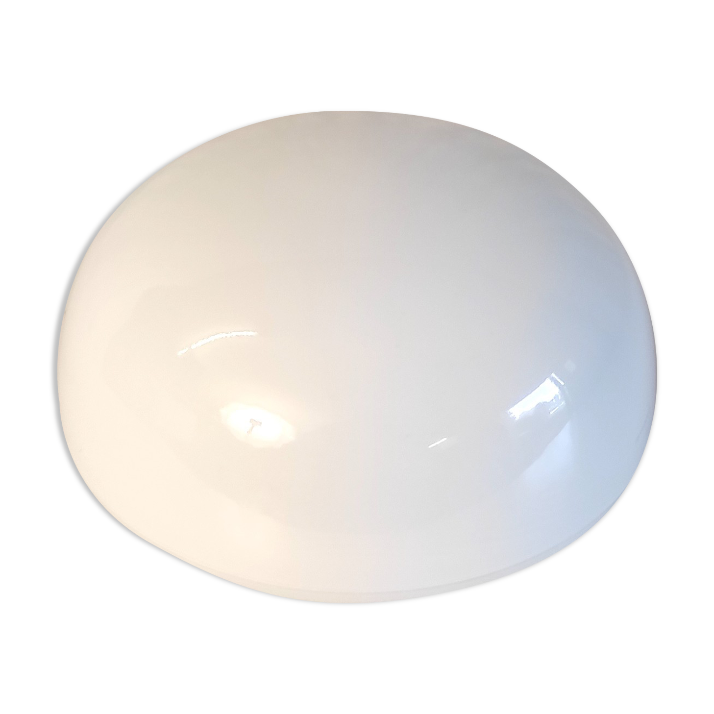 Plafonnier ou applique en verre opalin, années 60/70