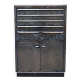 Vintage dentist furniture – Industrial style, steel, marble, ideal for lofts and workshops.