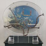 Vintage free standing bird cage