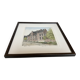 Tableau lithographie maisons typiques signée et numérotée