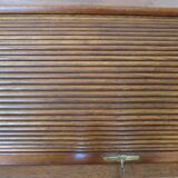 Retro-Desk / counter-American cylinder-mesh oak-1920s/40s