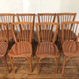 Rare series of 50 chairs Baumann fanett vintage design 1950 1960