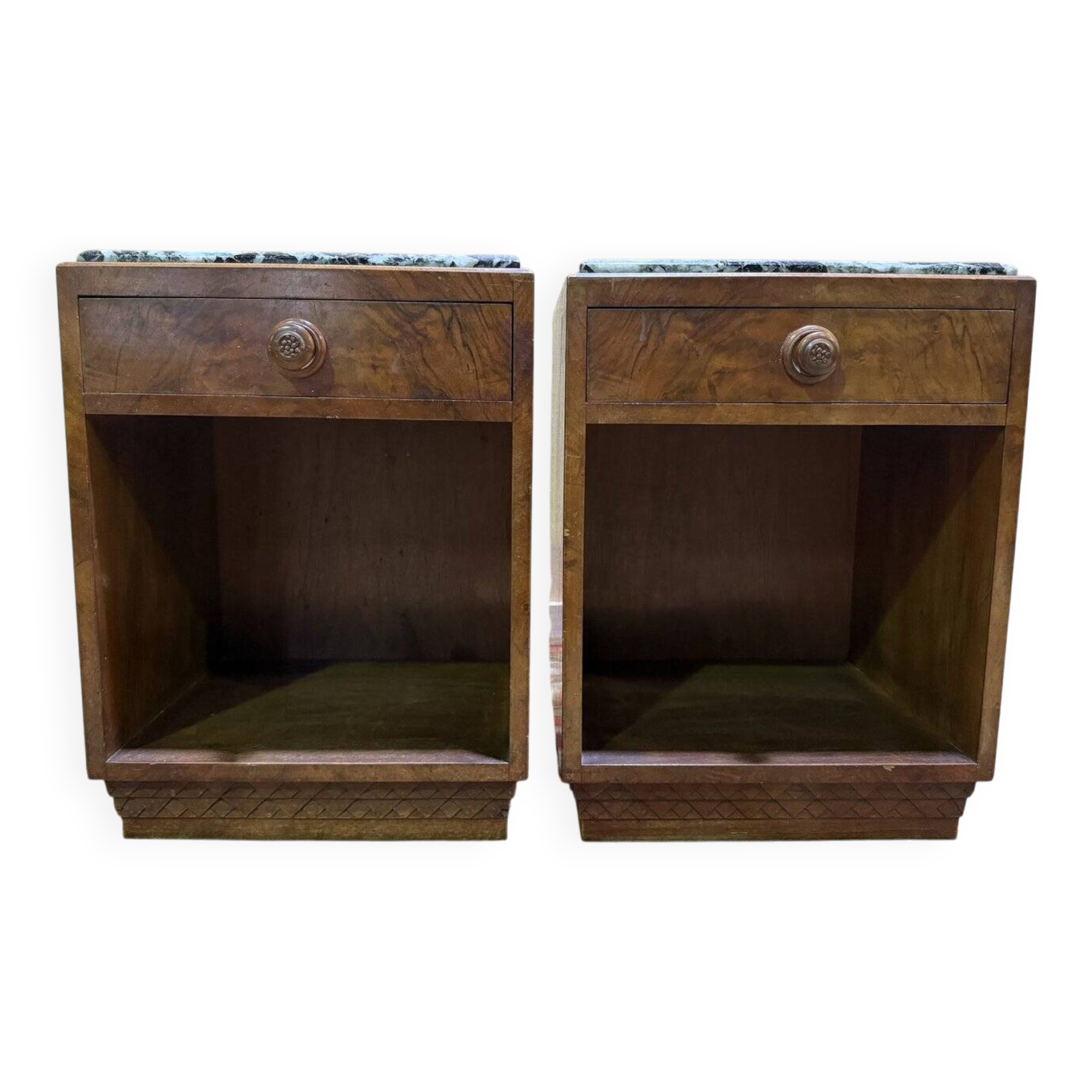 Pair of Art Deco bedside tables