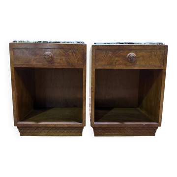Pair of Art Deco bedside tables