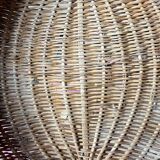 Vintage oval wicker basket
