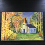 Painting The Chapel in Autumn