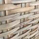 Large wicker/vintage bamboo laundry basket with lid