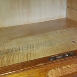 Double frame cabinet with solid oak curtains 50s