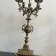 Pair of five-light gilded bronze candelabras, Napoleon III, 19th century.