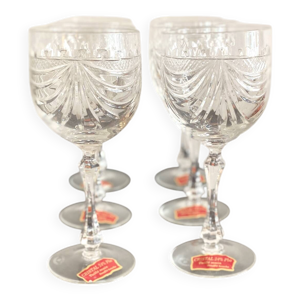 Lot de 6 verres à vin - lorraine