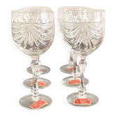 Set of 6 Lorraine crystal wine glasses - Gérard model