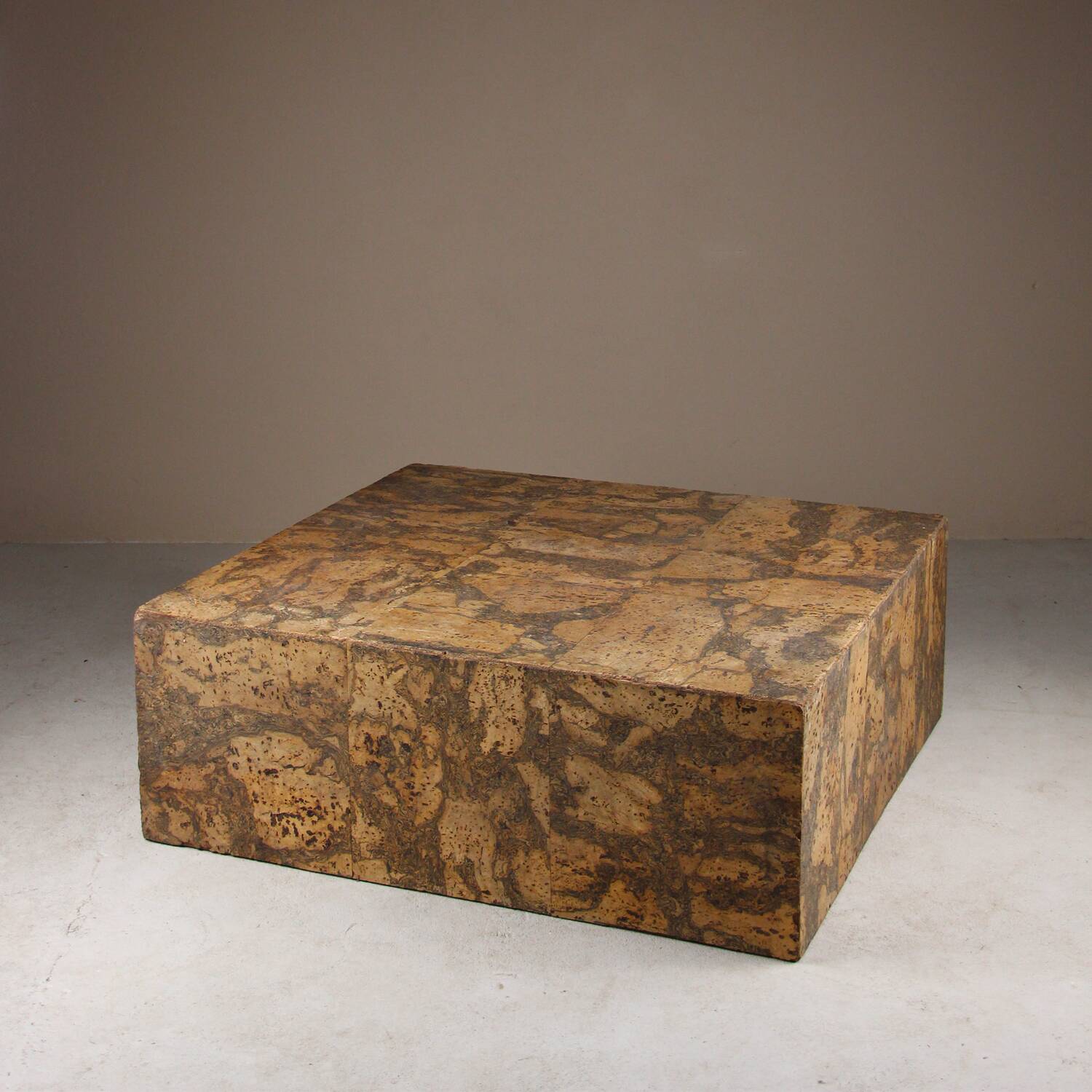 Vintage cork coffee table