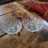 Pair of molded glass salad bowls – 1960s-70s